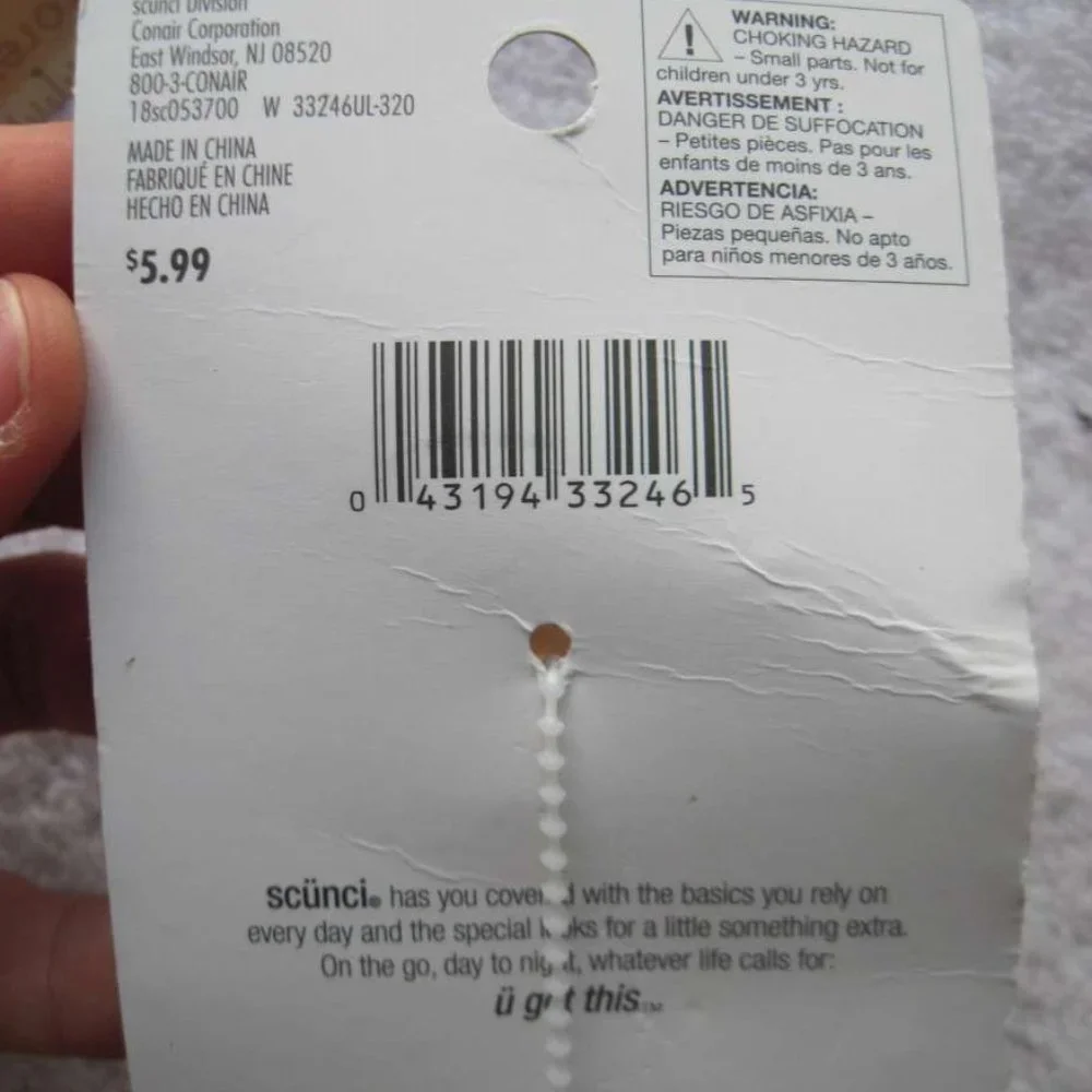 Scunci Basic Truth Beige Blonde Medium Spider Octopus Plastic Jaw Claw Clip 2.5